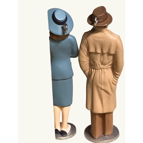 Hallmark Casablanca Ornament Set Of 3 Humphrey Bogart Ingrid Bergman Characters - Picture 11 of 11